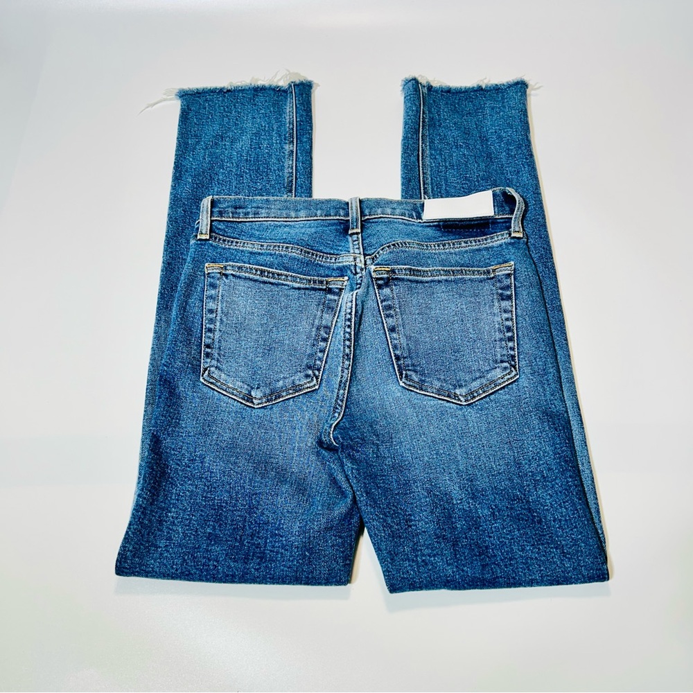 Re/Done jeans High Rise Straight leg buttonfly jeans stretchy women size 25